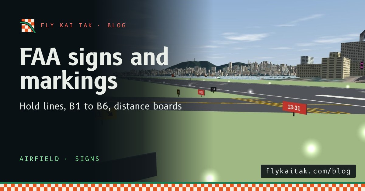 Link taxiway B1 meeting the runway, with a red 13-31 holding sign, a yellow B1 direction sign and yellow lines across the taxiway.