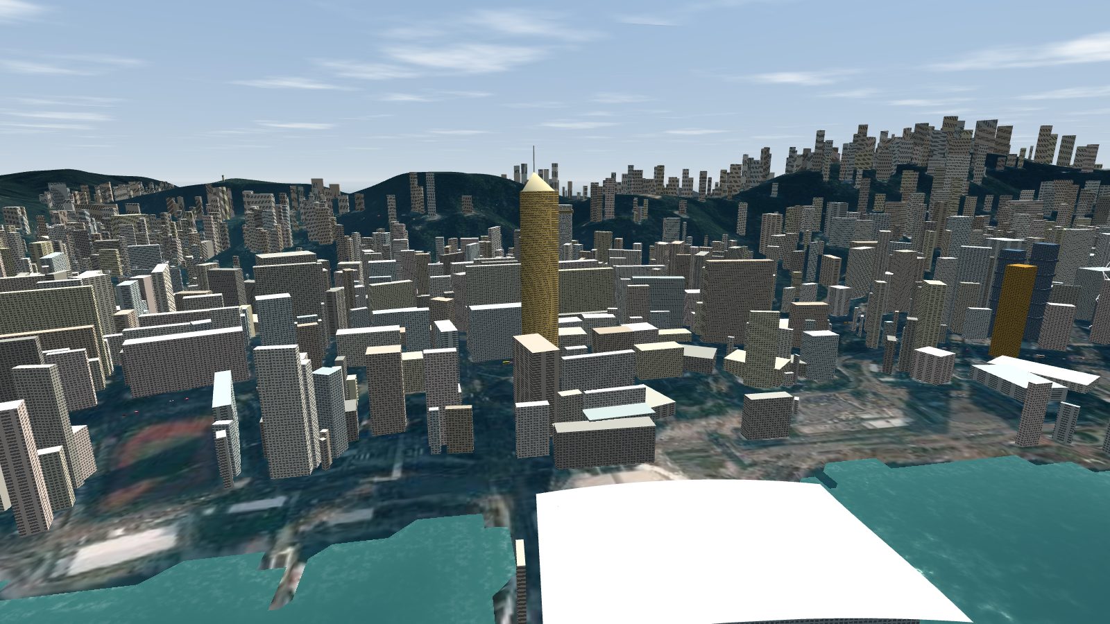 Central Plaza's gold tower rising over Wan Chai.