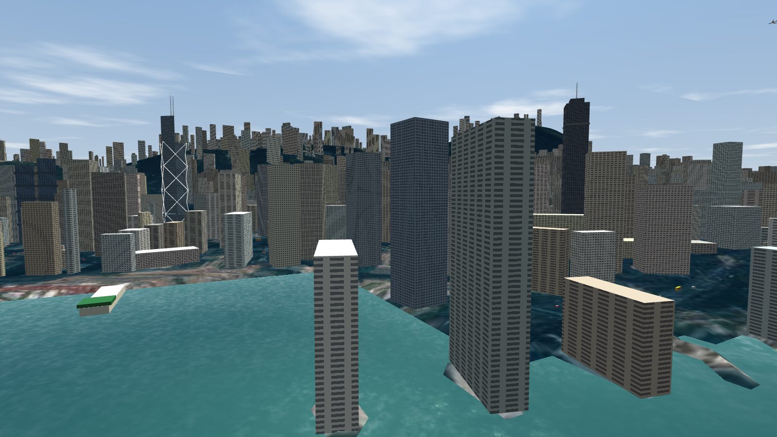 The Exchange Square towers in Central.